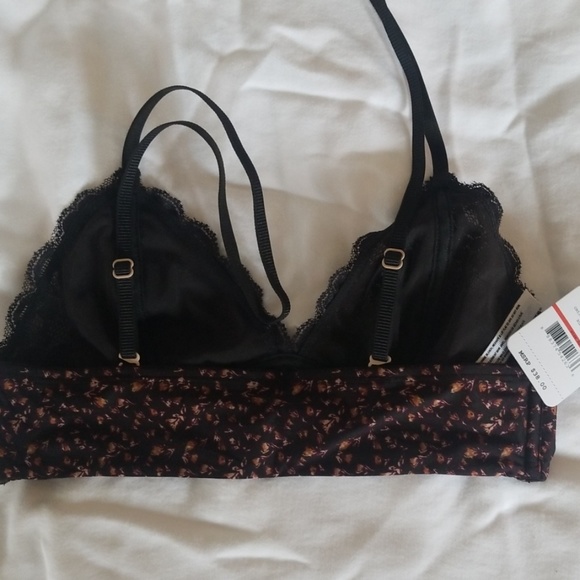 Free People NWT Lace And Floral Bralette - Picture 5 of 7